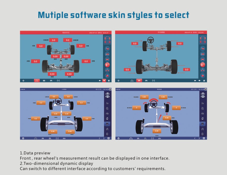 3D wheel aligner system